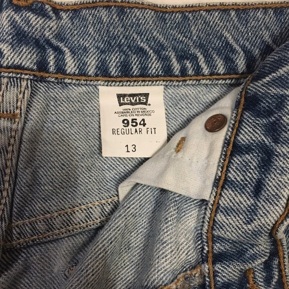 LEVI's Vintage Orange Tab 954 Denim Jeans Shorts - Picture 10 of 16